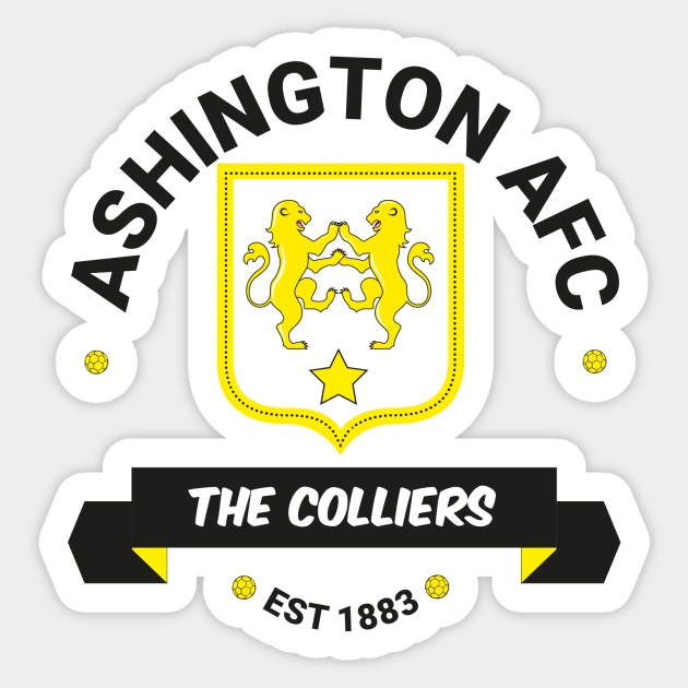 Ashington AFC Inspired Badge Sticker by NORTHERNDAYS